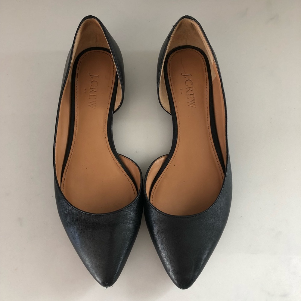 J Crew black flats